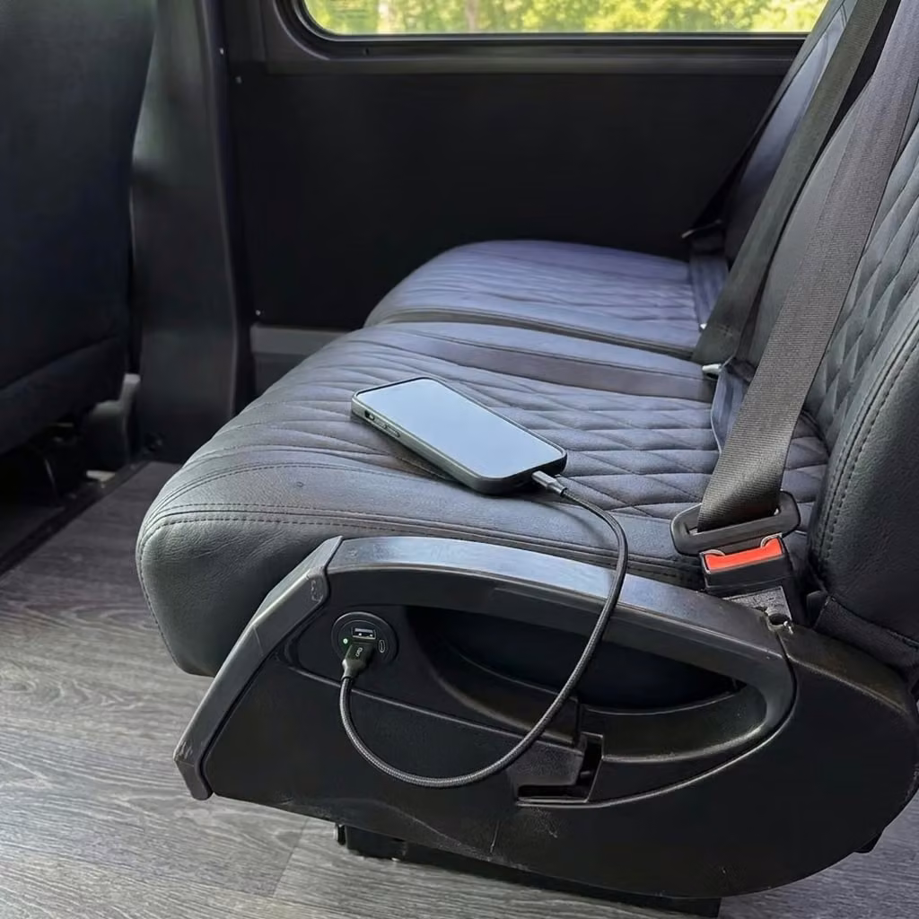 dover 20 passenger minibus usb charging
