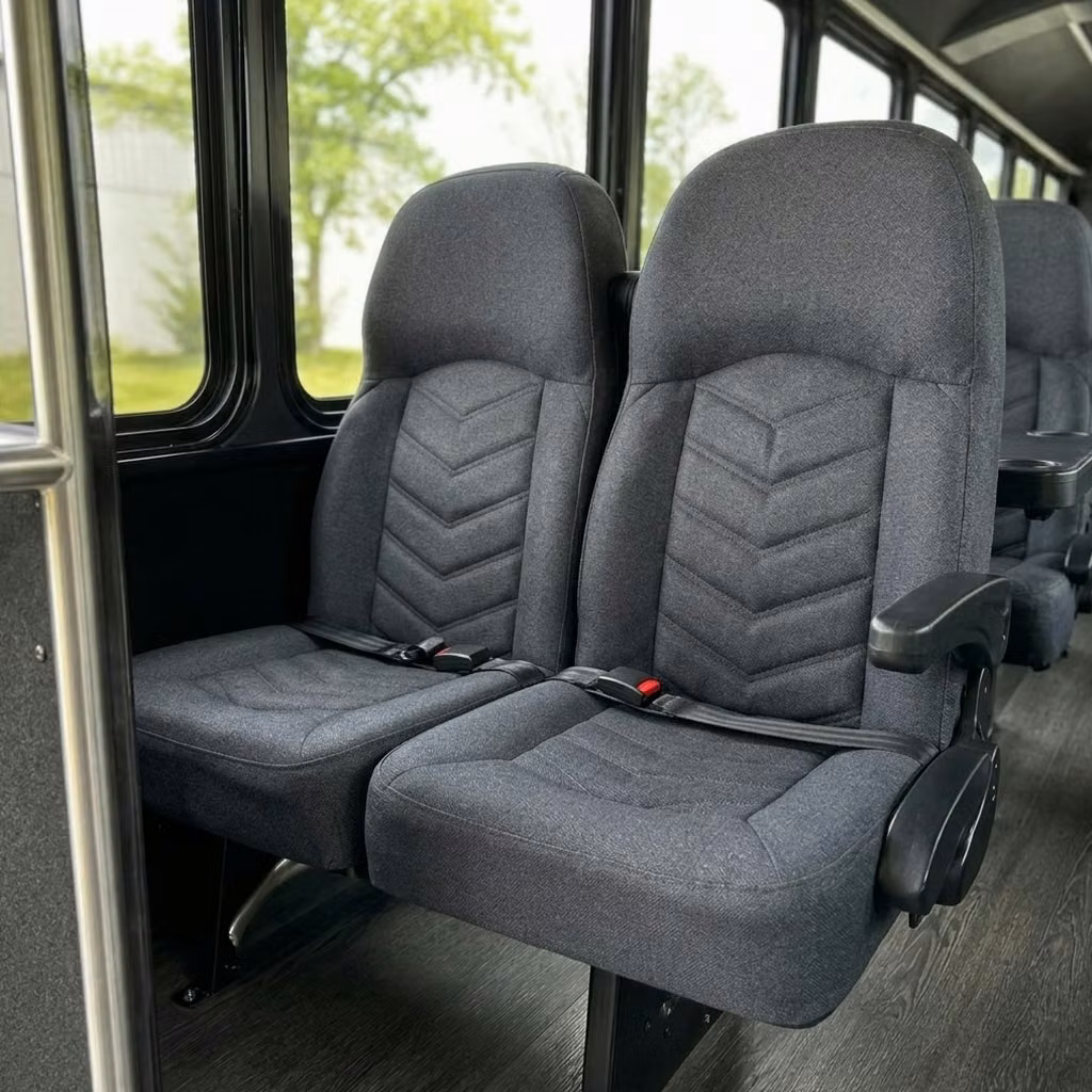 dover 25 passenger minibus high back seats
