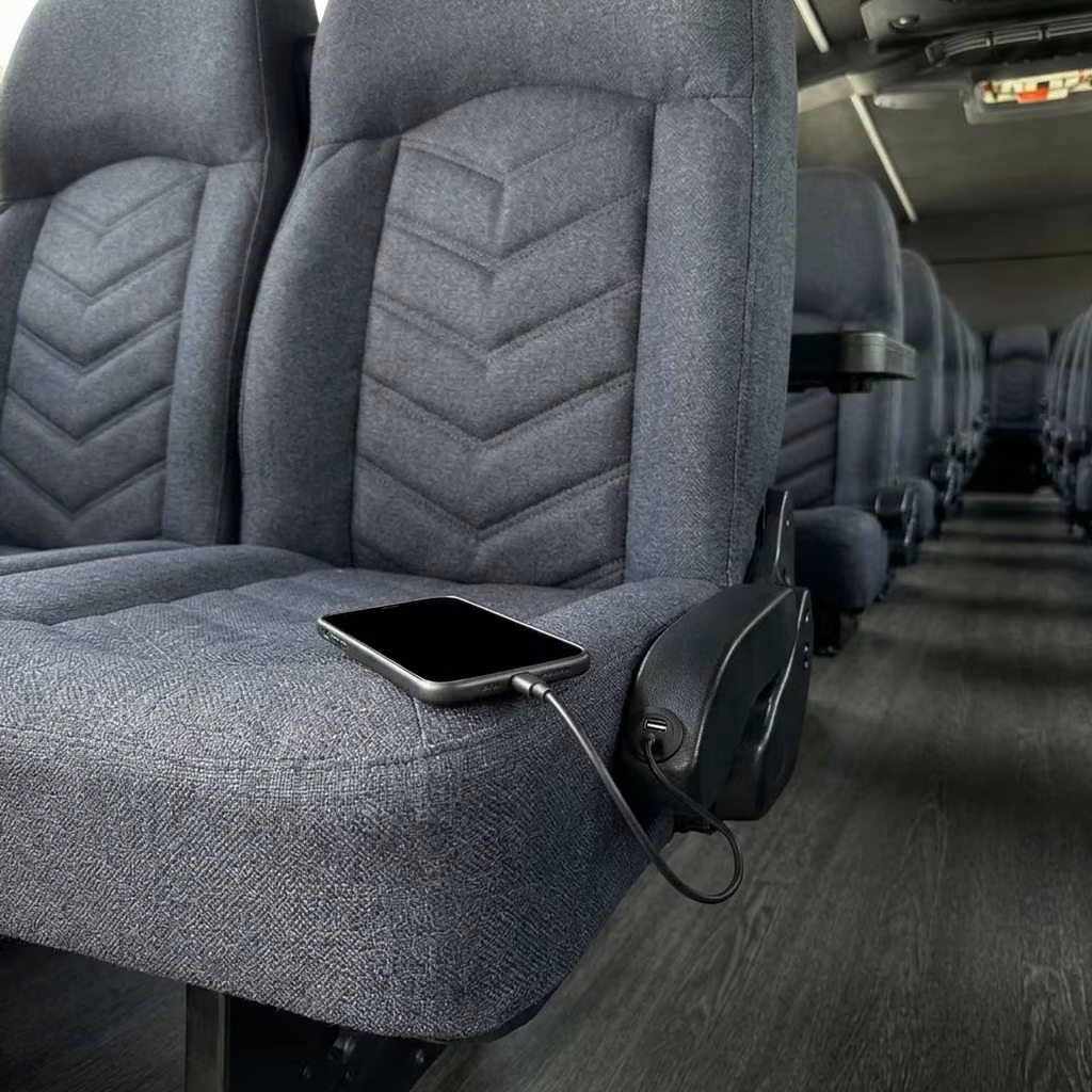 dover 25 passenger minibus usb charging