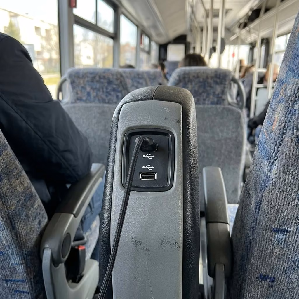 dover 28 passenger minibus usb charging
