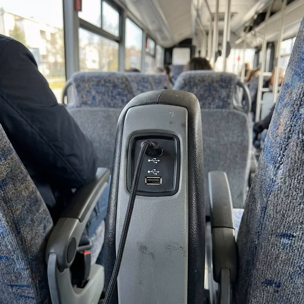 dover 30 passenger minibus usb charging