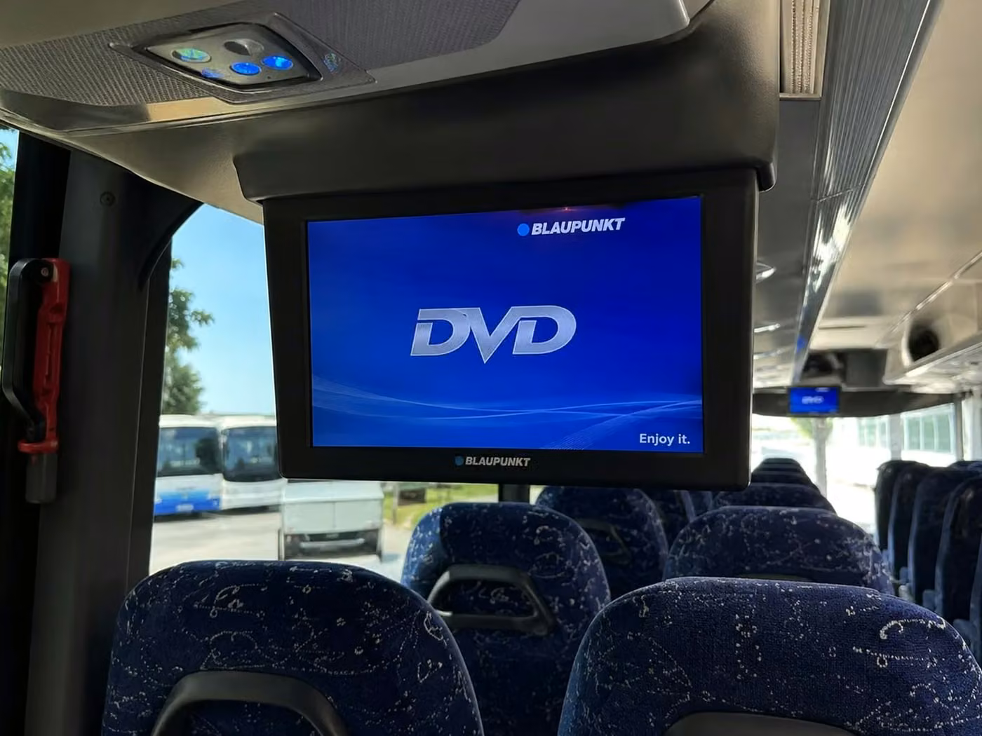 dover 56 passenger charter bus tvs