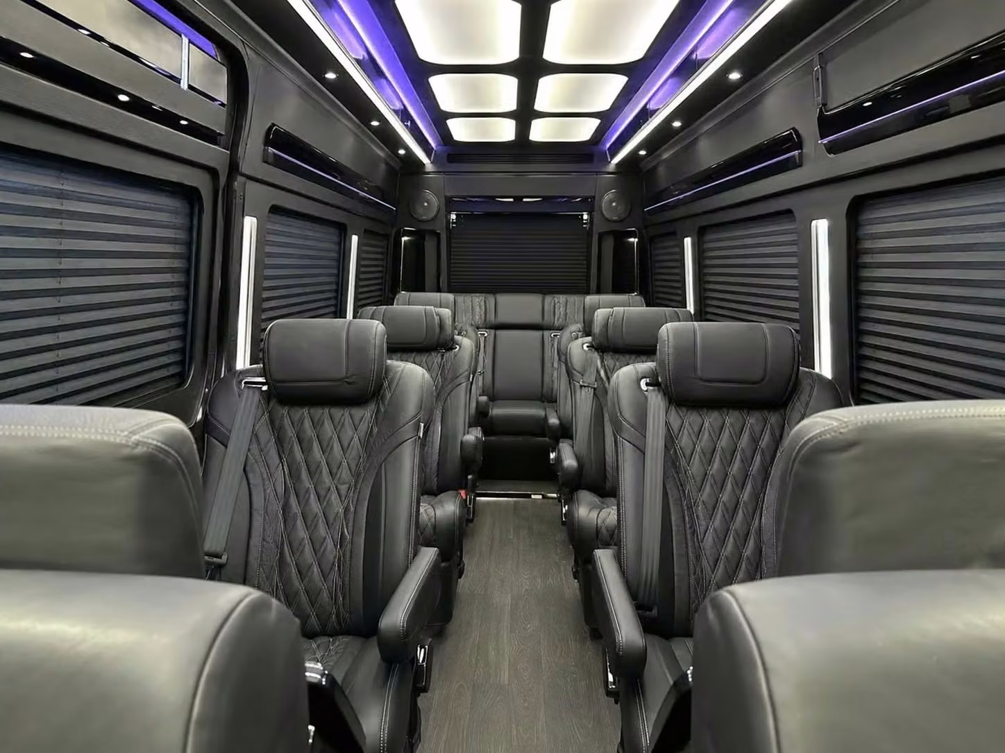 dover sprinter van rental with driver reclining seats