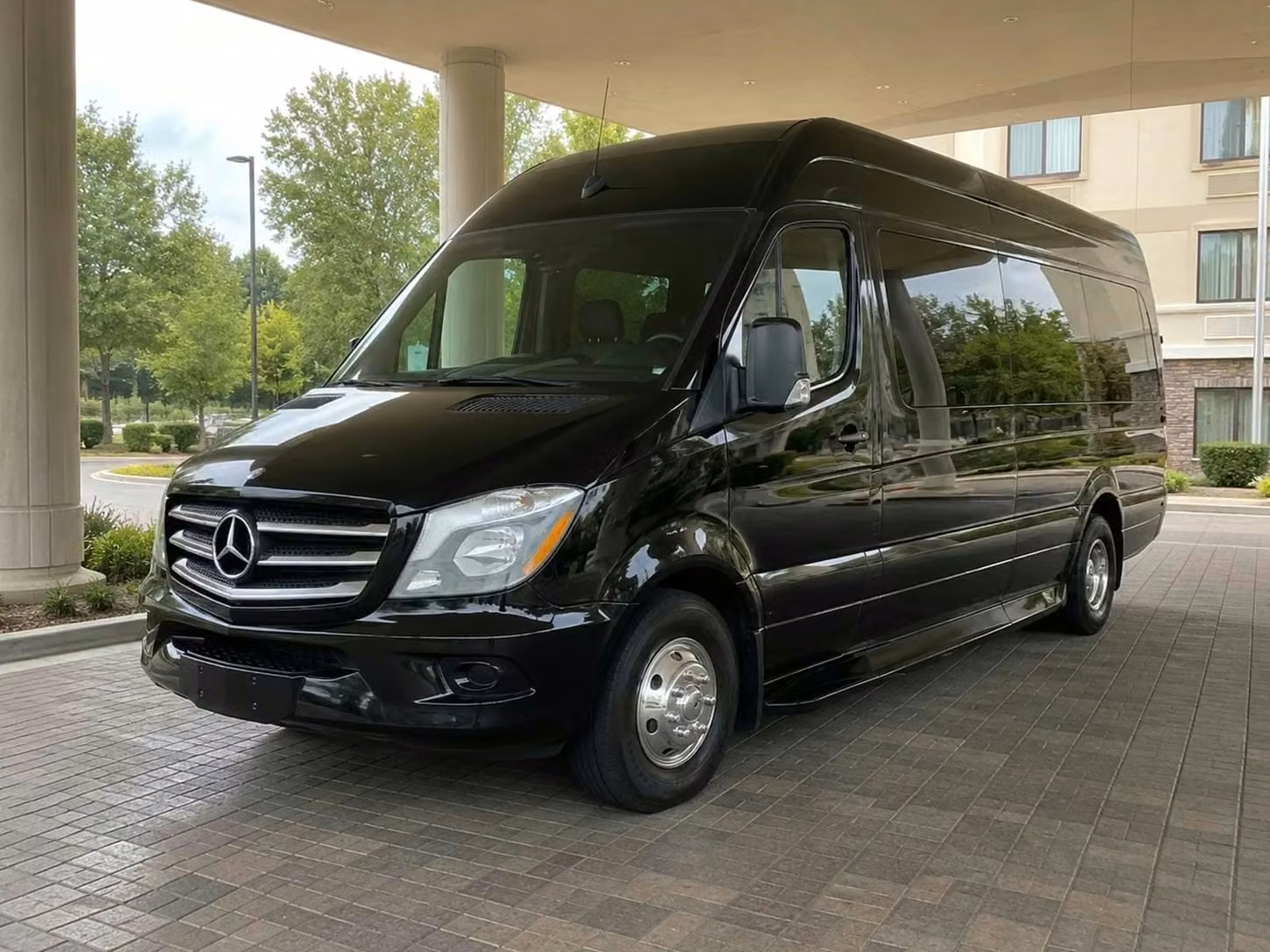 dover sprinter van rental with driver tinted windows