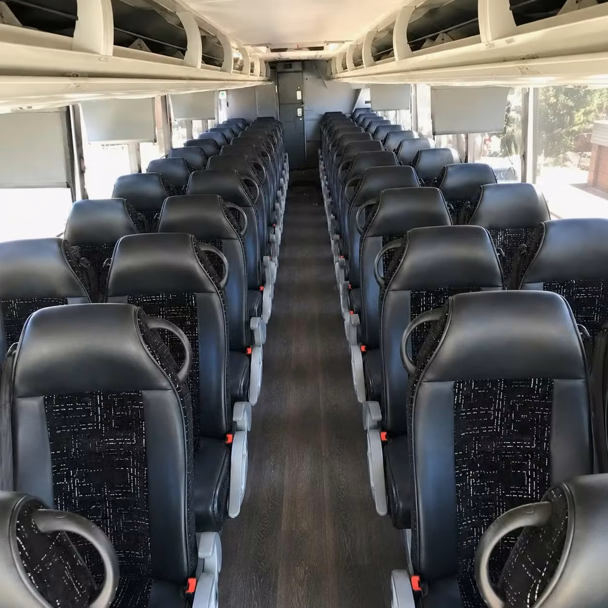 56 passenger charter bus interior